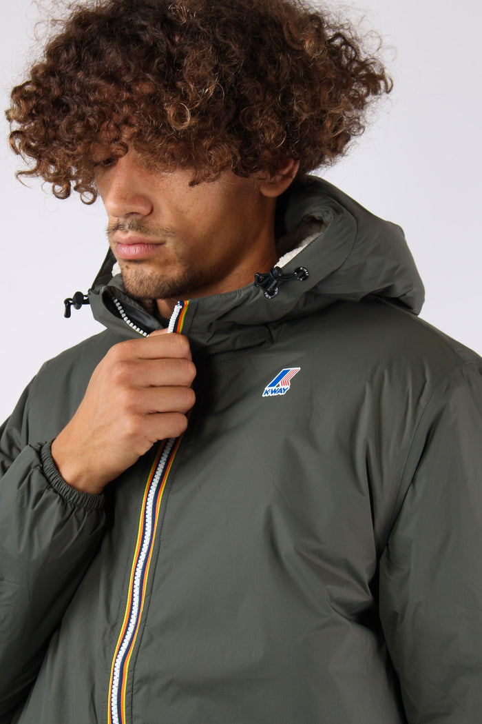 Giubbotto Inserto Teddy Green Blackish-2