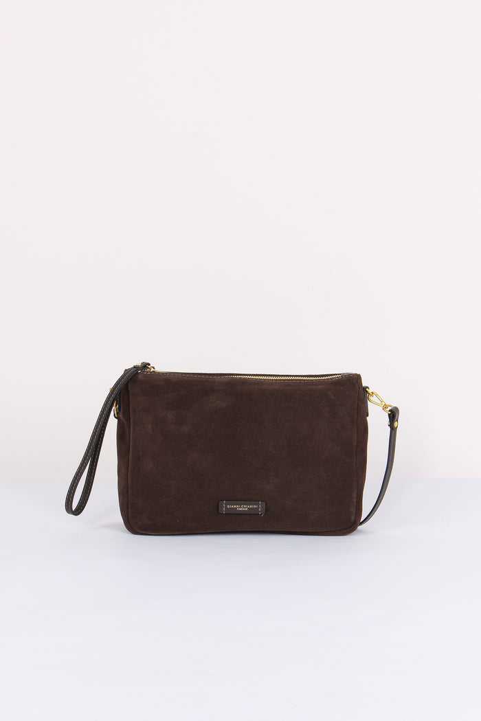 Nora Pouch Pochette Suede Moka