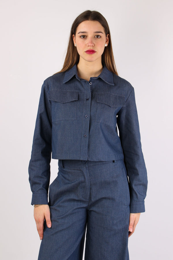 Camicia Corta Chambry Denim-2