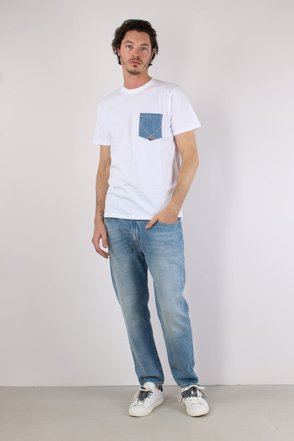T-shirt Taschino Denim Optic White
