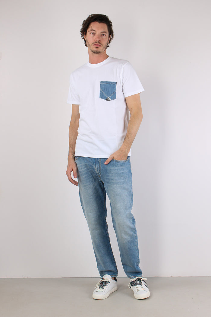 T-shirt Taschino Denim Optic White