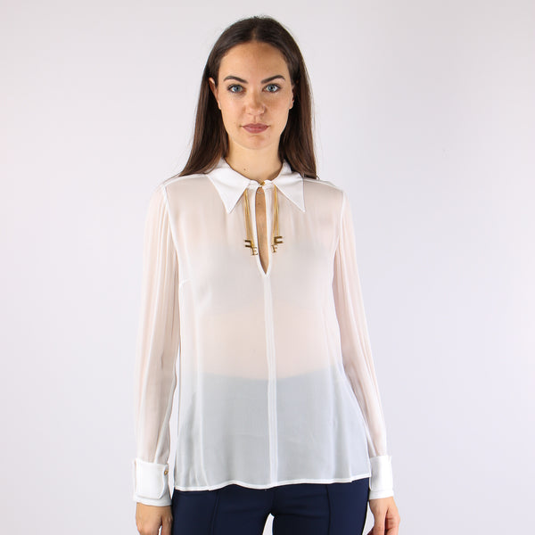 Camicia Logo Gioiello Avorio-2