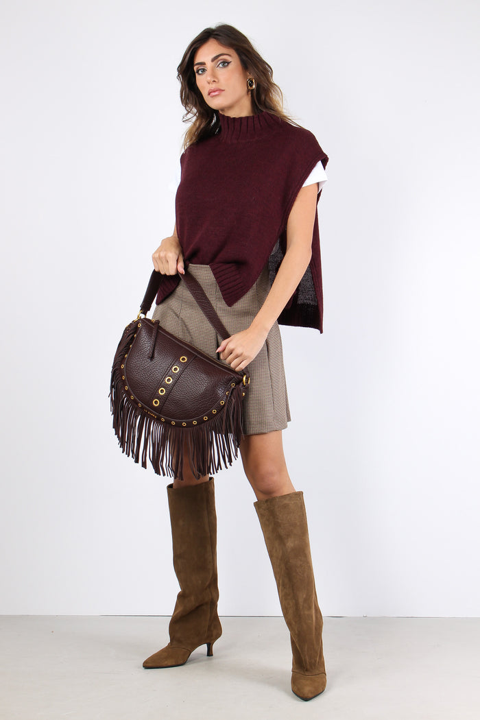 Gilet Fiocchi Laterali Bordeaux-5