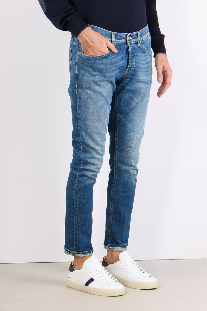 George Denim Pulito Risvolto Denim Chiaro-5
