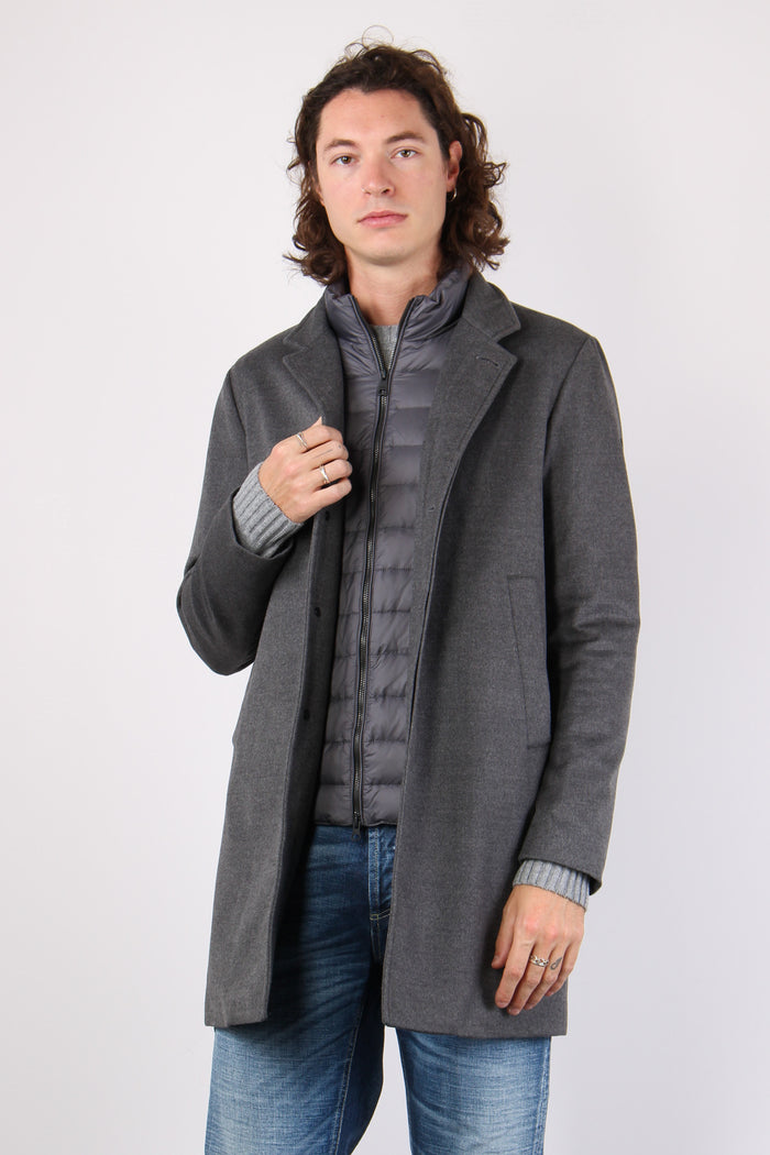 Cappotto Interno Piuma Grigio-2