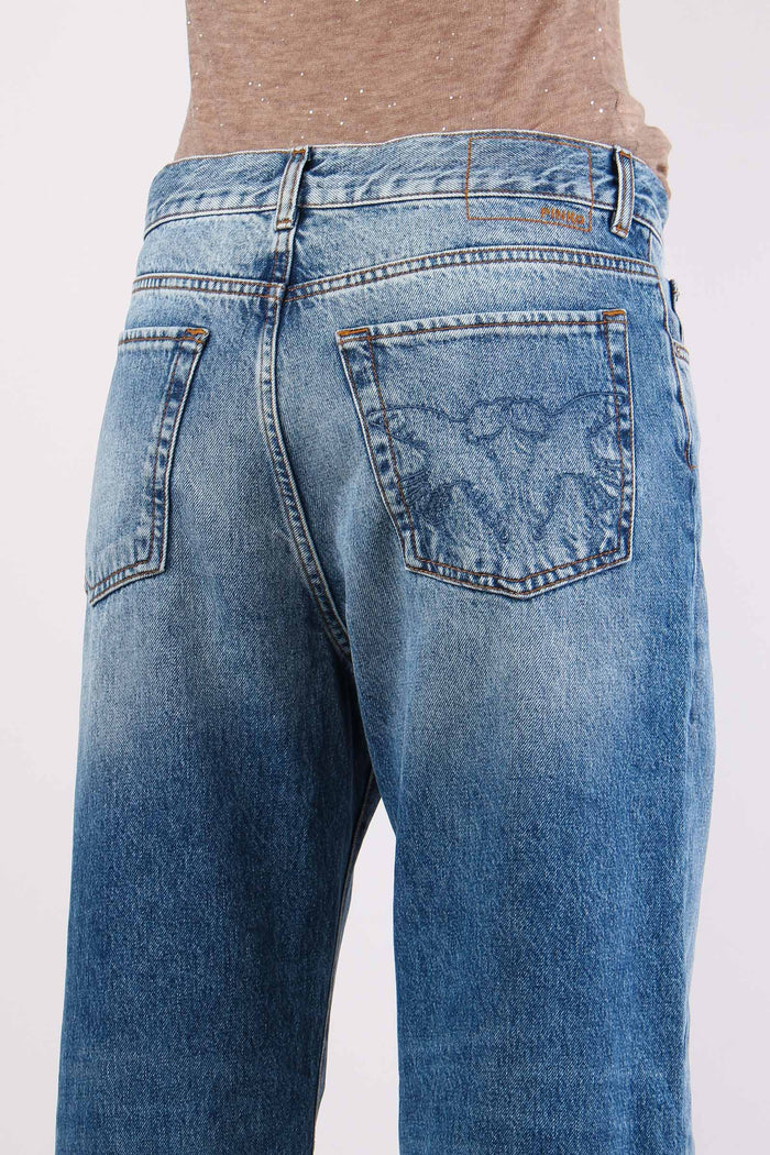 Wanda Denim Maxi Risvolto Denim Medio-10