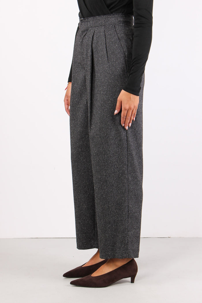 Pantalone Sale Pepe Vita Sfrangiata Nero-4