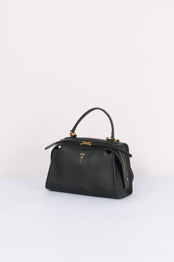 Trapezio Pelle Martellata Black-2