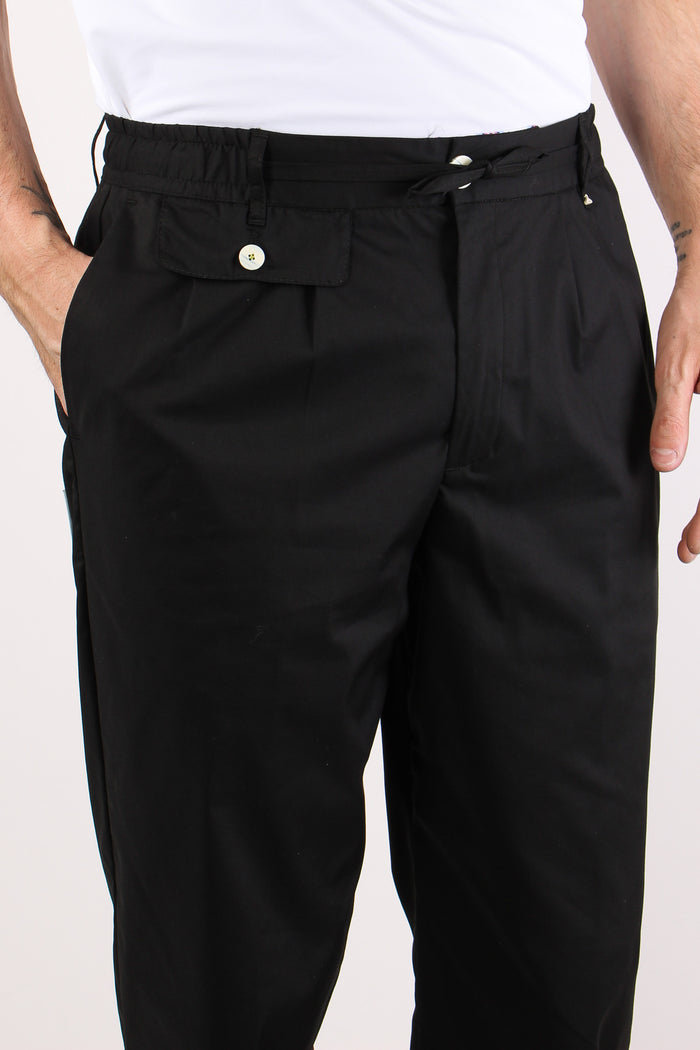 Pantalone Cotone Nero-8