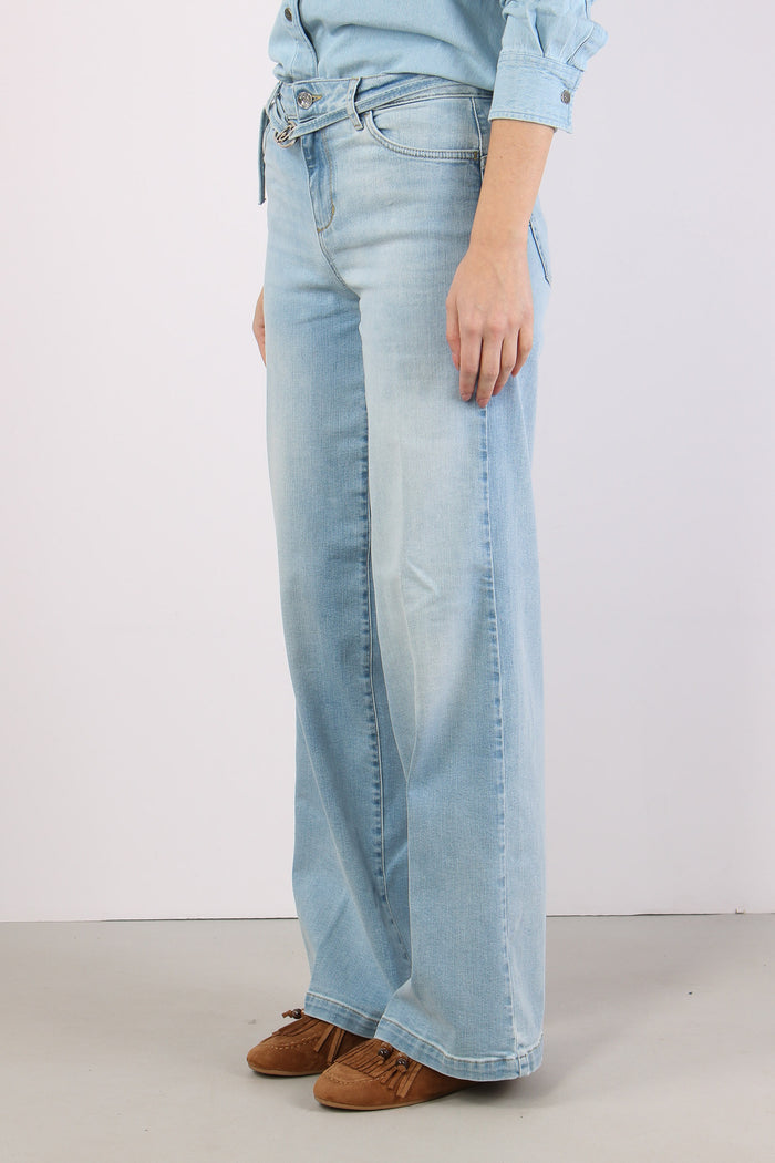 Jeans Good Flare Denim Chiaro-3
