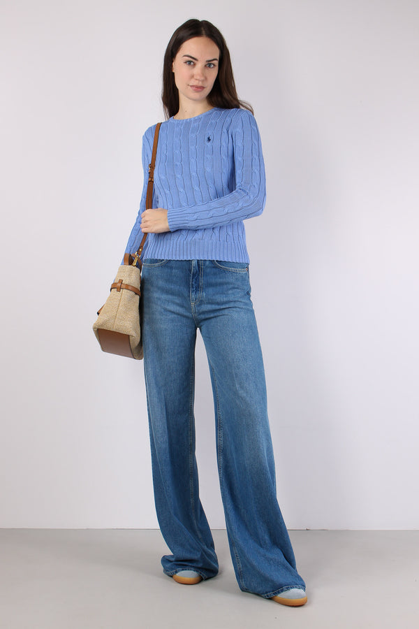 Pullover Girocollo Trecce Litchfield Blue-2