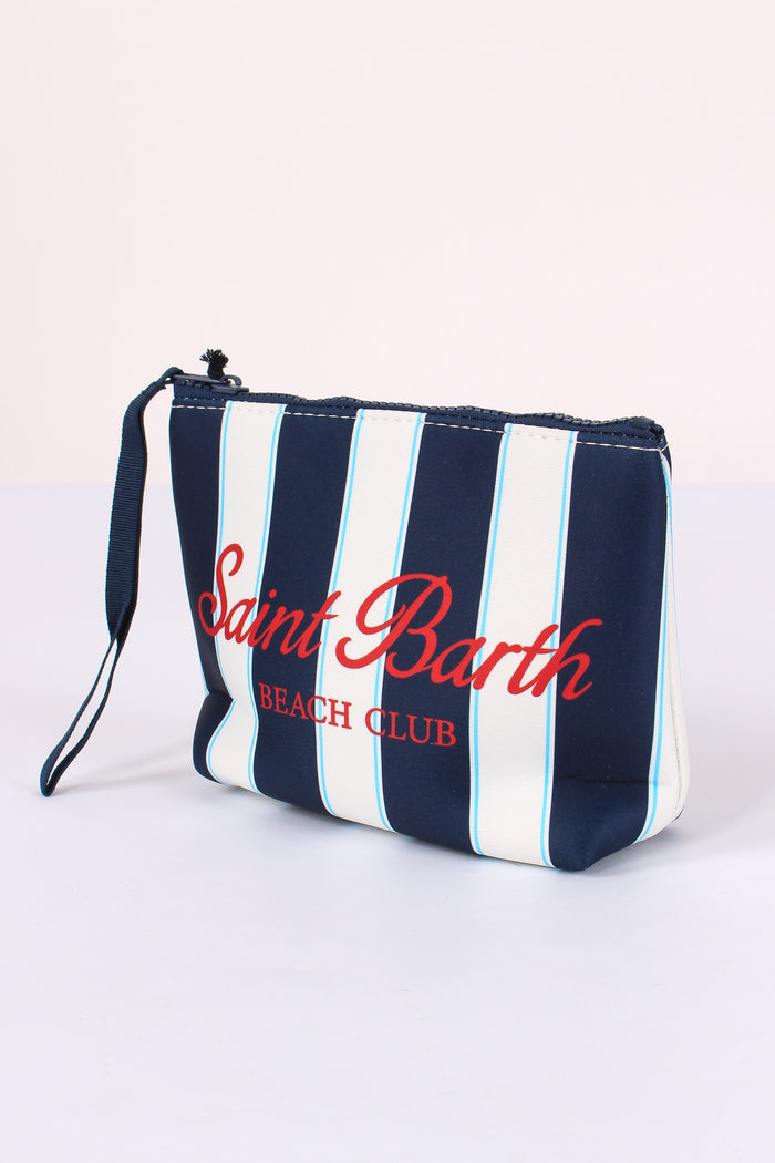 Aline Pochette Righe Blu/bianco-4