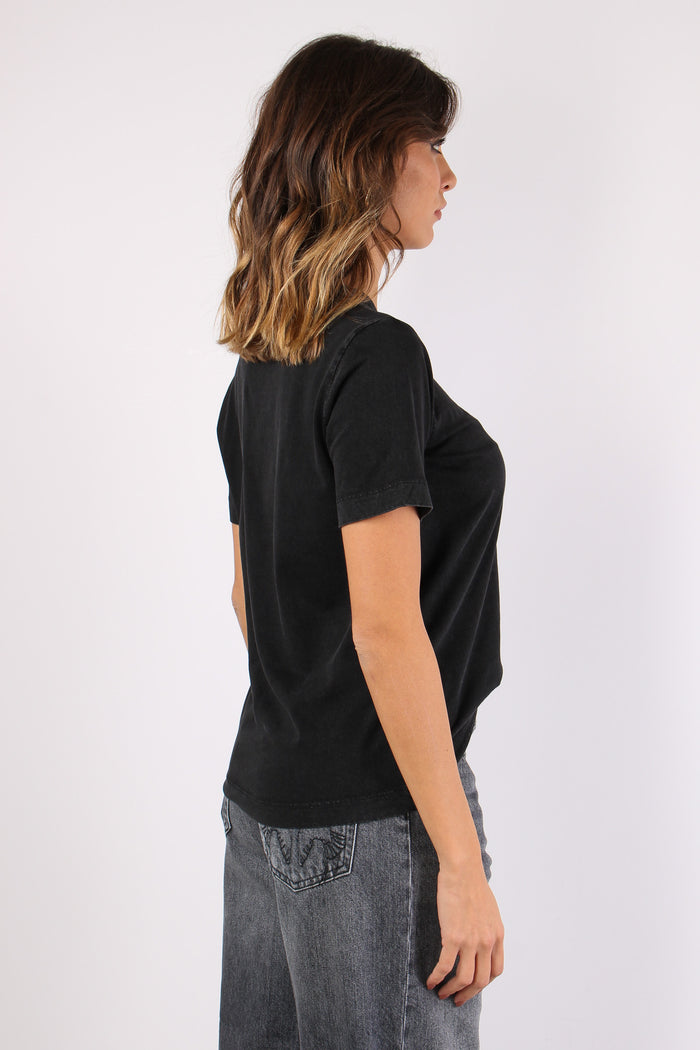 Dominga T-shirt Jersey Delave Nero Caviale-6
