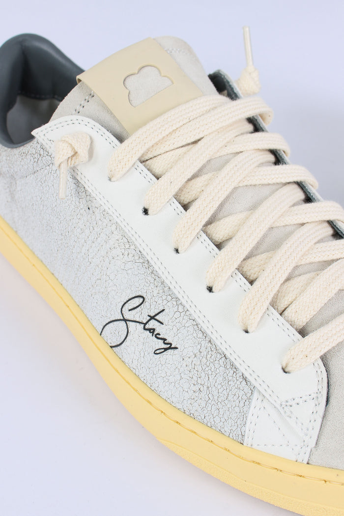 Sneakers Bimateriale Camoscio Grey/black-6