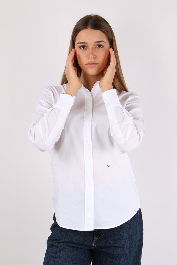 Camicia Slim Cotone Bianco-2