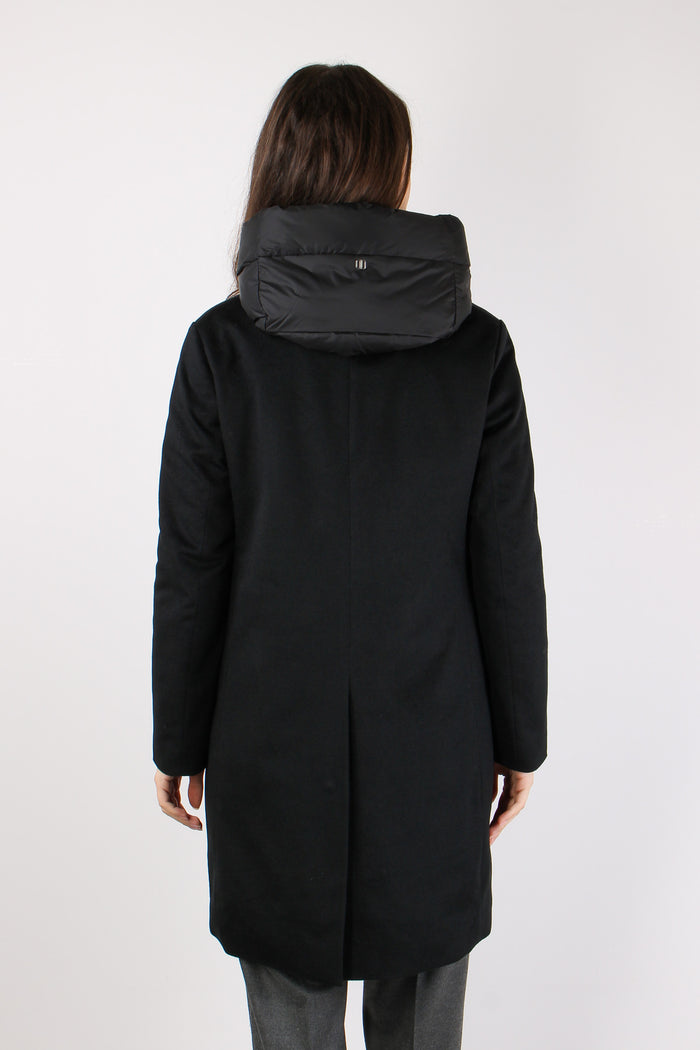 Cappotto Lana Interno Pettorin Nero-5