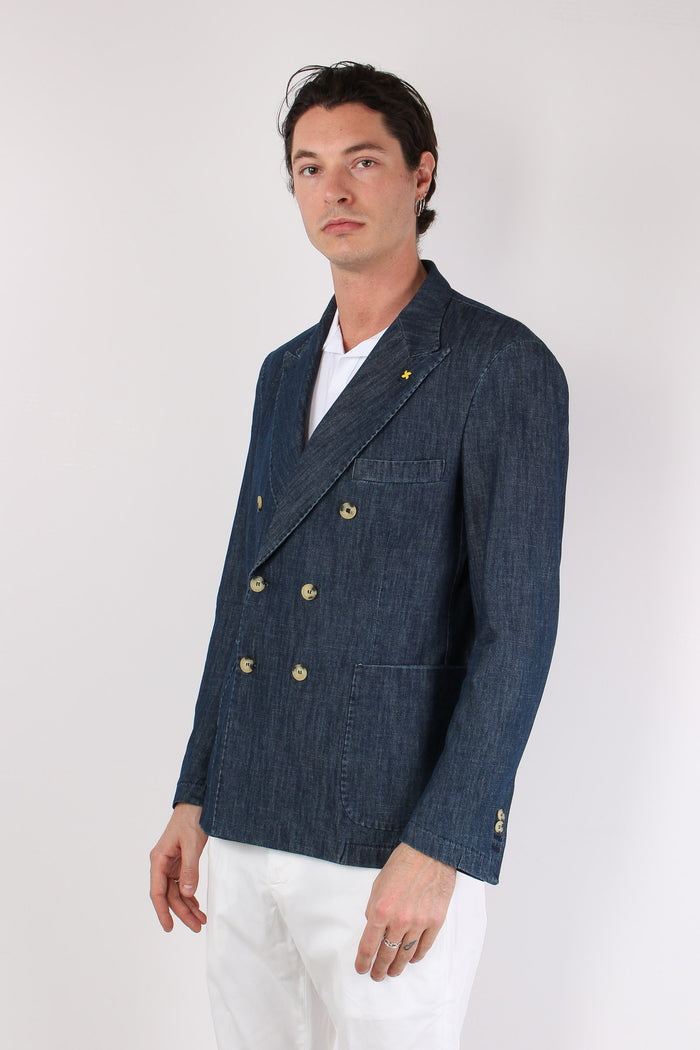 Giacca Doppiopetto Denim Denim-6