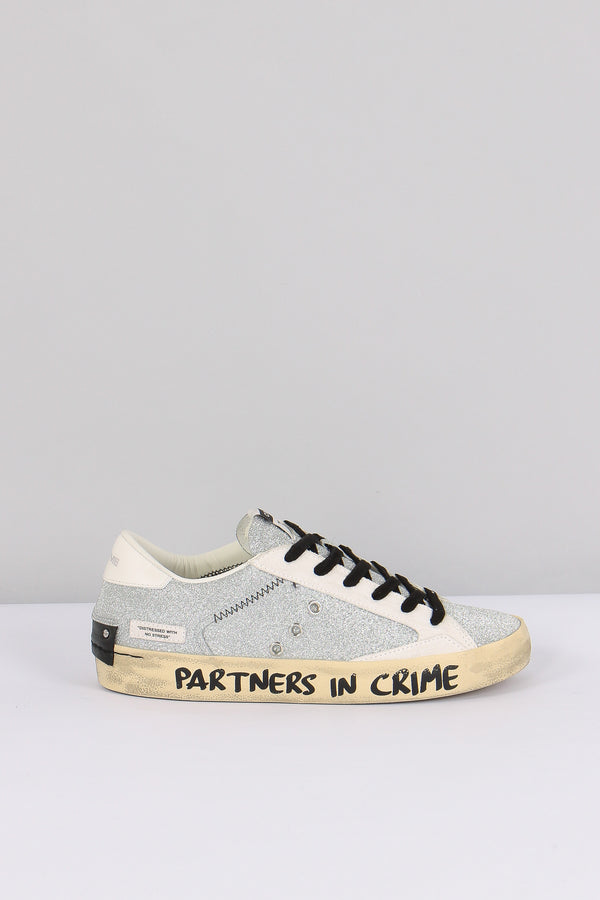 Sneakers Distressed Metal Kiss Argento