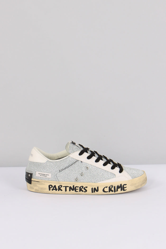 Sneakers Distressed Metal Kiss Argento