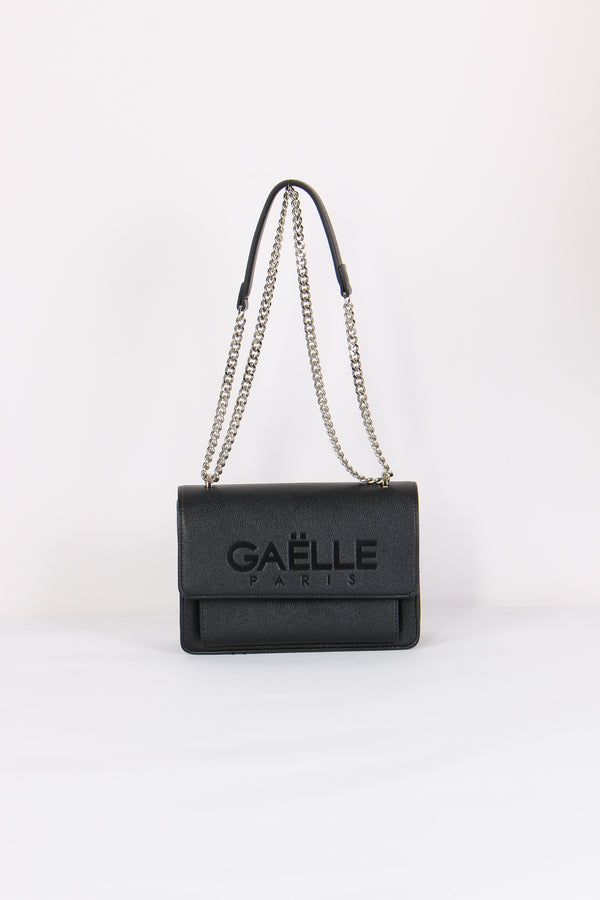 Tracolla Catena Maxi Logo Nero