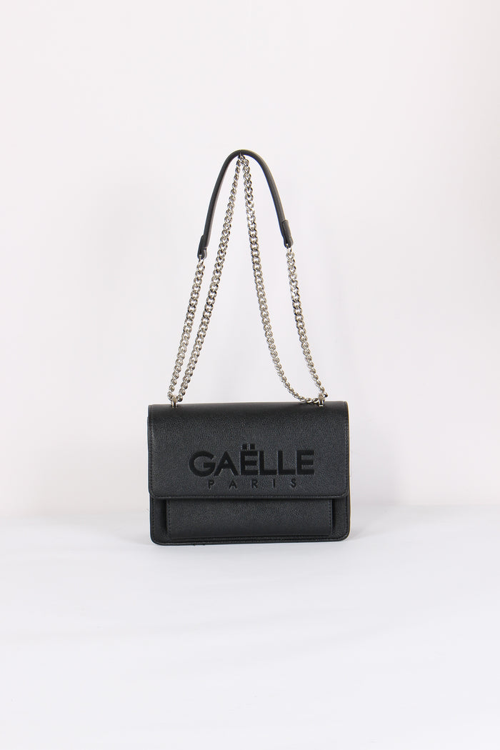 Tracolla Catena Maxi Logo Nero