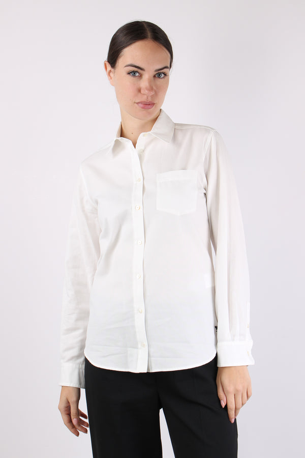 Nichel Camicia Cotone Basica Off White-2