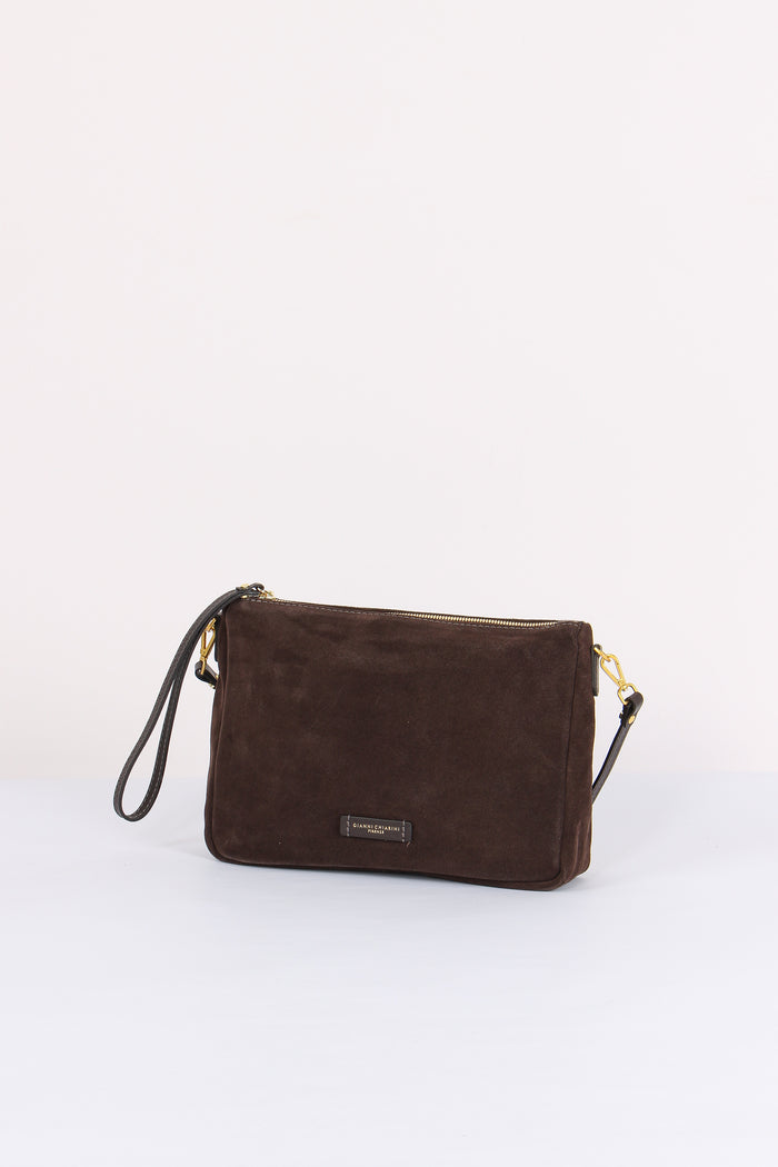 Nora Pouch Pochette Suede Moka-2