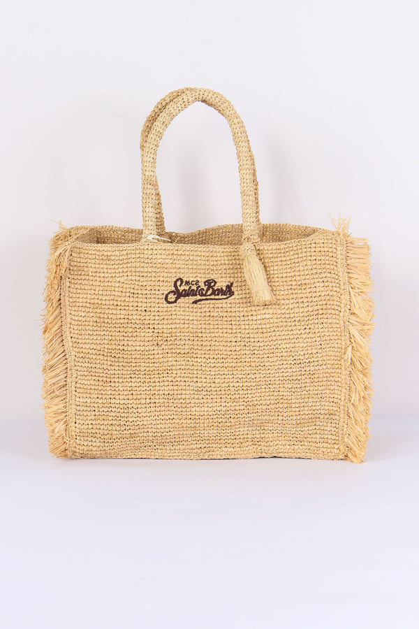 Vanity Raffia Frange Cammello