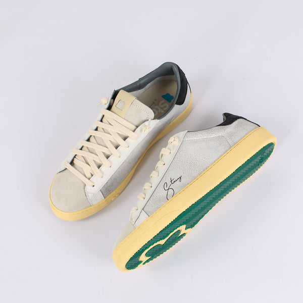 Sneakers Bimateriale Camoscio Grey/black-2