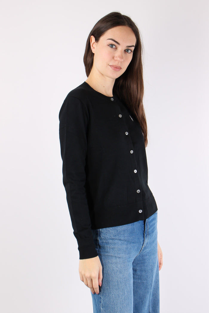 Cardigan Cotone Polo Black-6