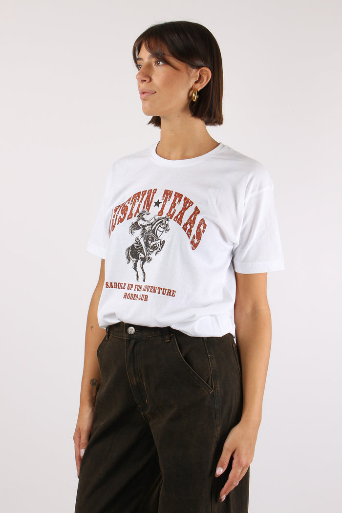 T-shirt Stampa Bianco-2