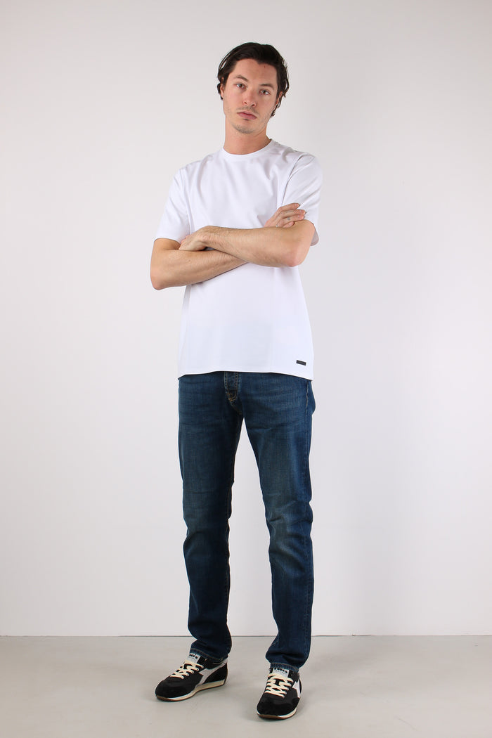 T-shirt Tessuto Tecnico White-5