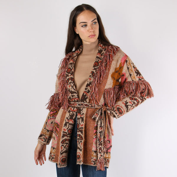 Cardigan Peruviano Frange Fantasia-2