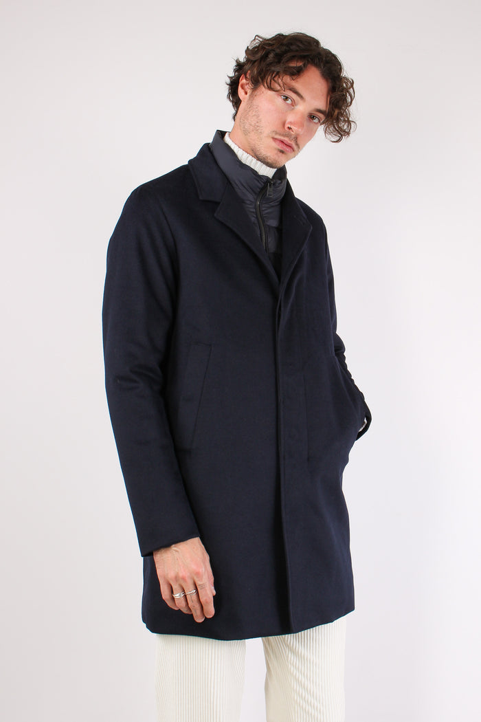 Cappotto Interno Piuma Blu Prussia-9