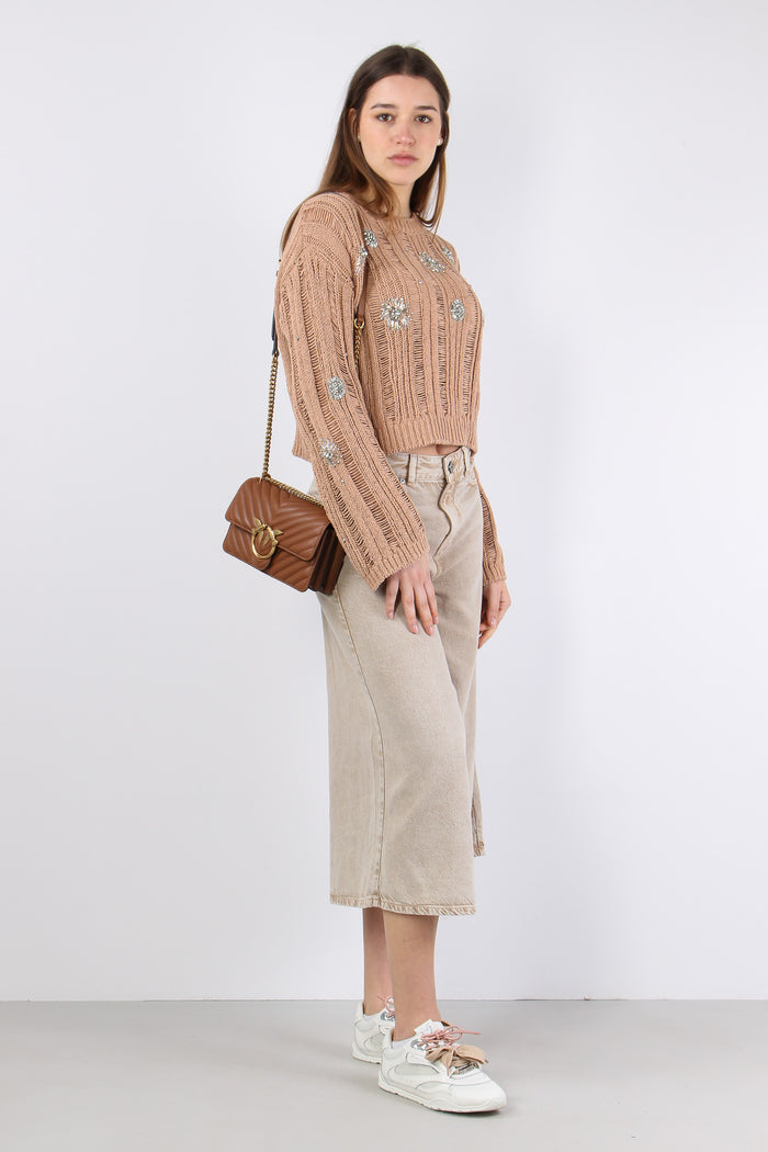 Burkina Bermuda Denim Bull Beige-5