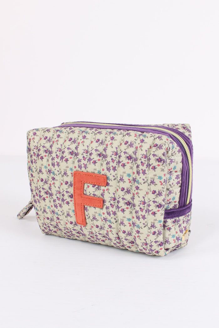 Pochette Patch Lettera F Beige/viola-4