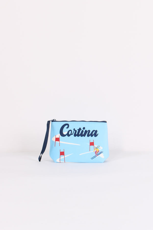 Pochette Cortina Ski Race Azzurro