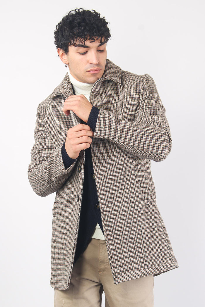 Cappotto Tweed Moro/nero-4