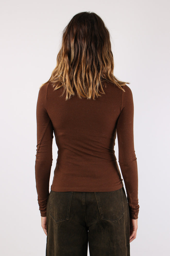 Maglia Misto Lana Arriccio Ruggine-5