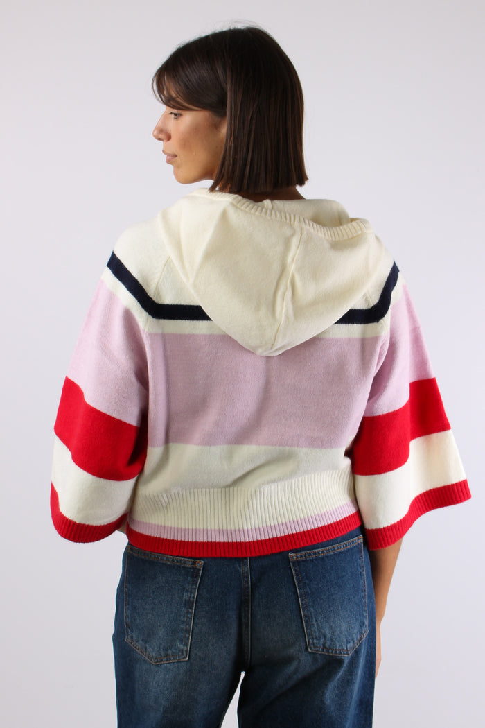 Maglia Crop Cappuccio Maison Gaelle Petalo-5