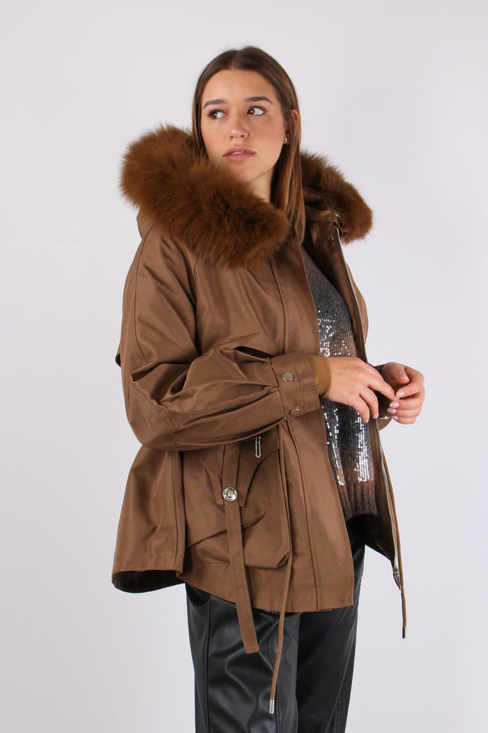 Parka Cappuccio Brown-11