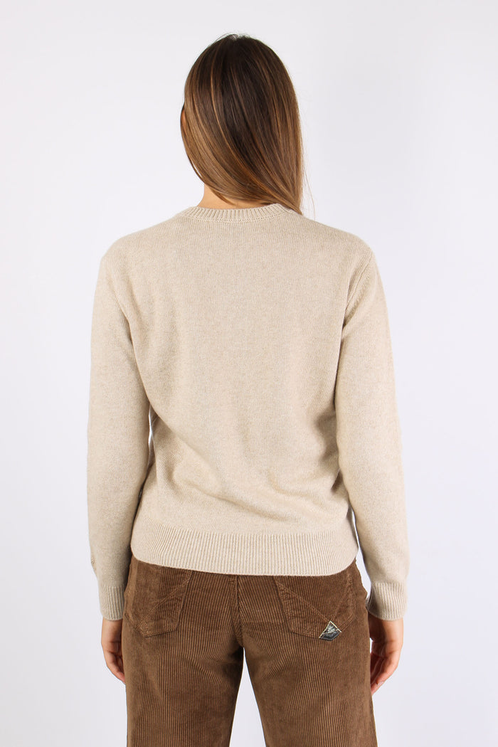 Girocollo Team Brunette Beige-4