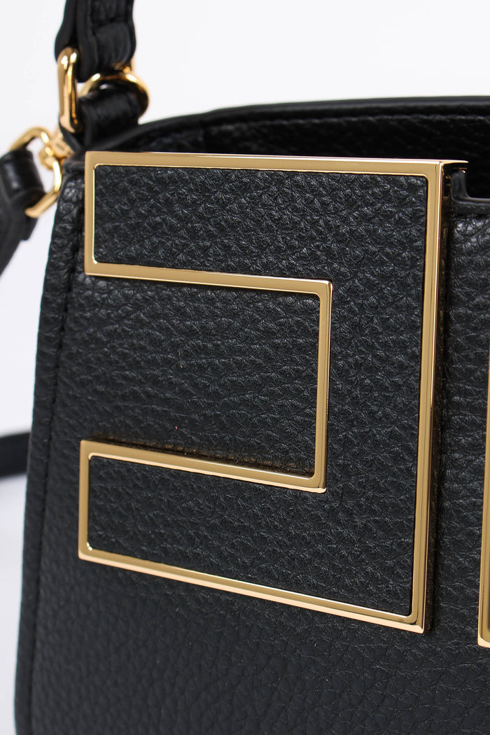 Mini Shopping Logo Oro Nero-9