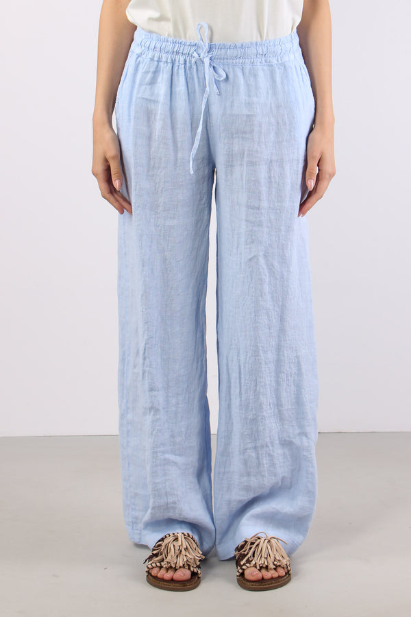 Pantalone Palazzo Lino Azzurro-2