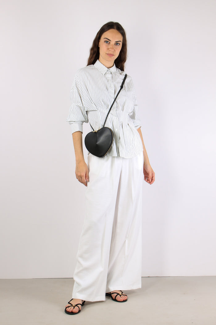 Camicia Riga M/l Arriccio Vita Bianco/nero-6