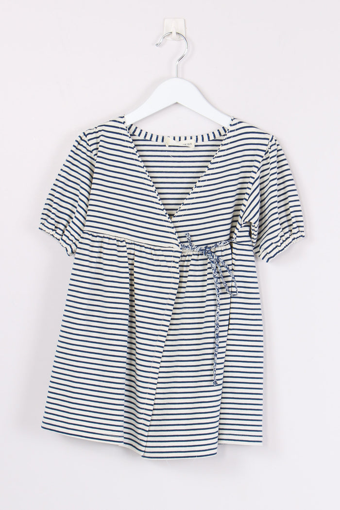 Abito Incrocio Jersey Blu Riga