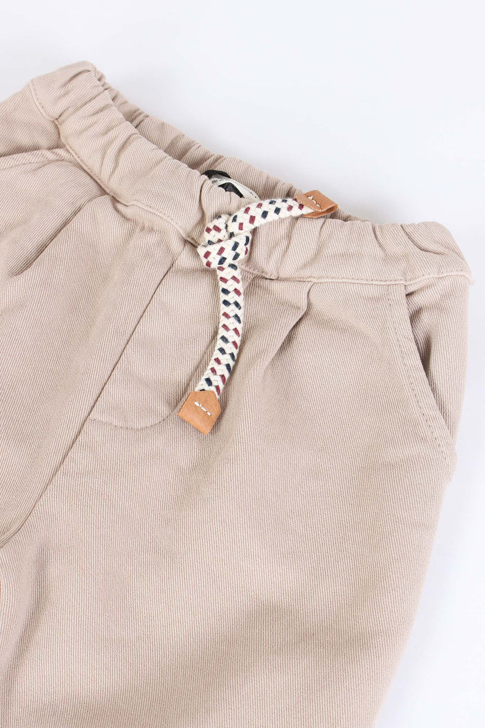 Pantalone Cotone Caldo Tortora-3