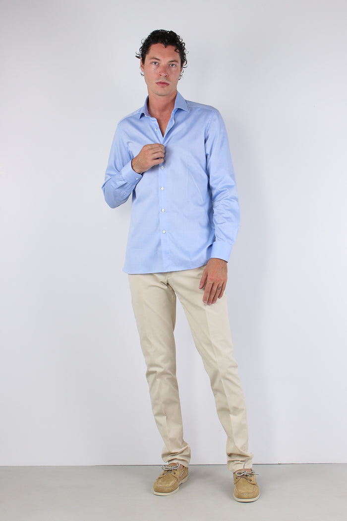 Camicia Oxford Celeste