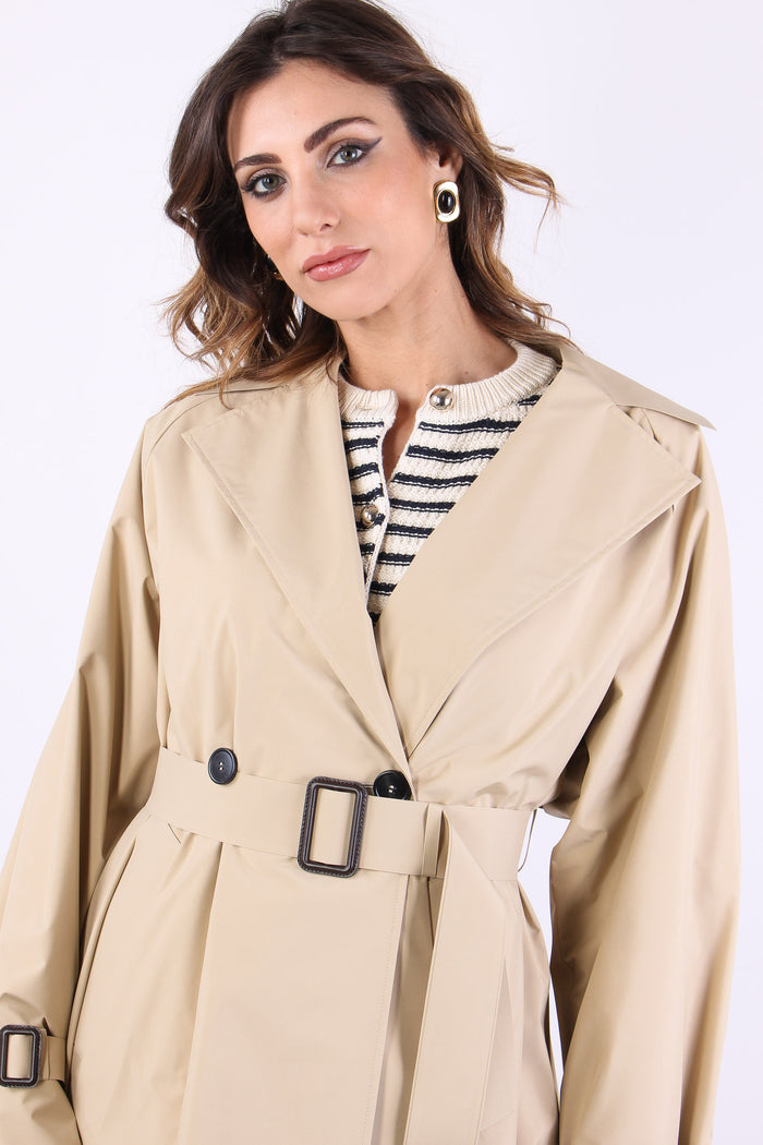 Wkdovatta Trench Medio Beige-10