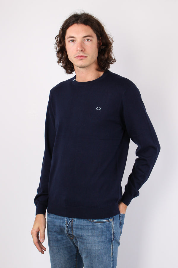 Girocollo Basico Navy Blue-2